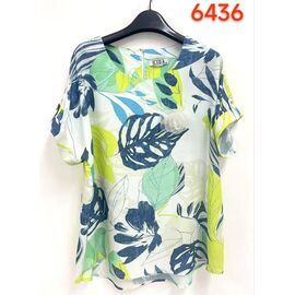 футболка жіноча 6436 blue р.52-62 "LIDA" недорого оптом від прямого постачальника