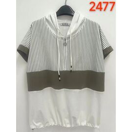 футболка жіноча 2477 white р.52-62 "LIDA" недорого оптом від прямого постачальника