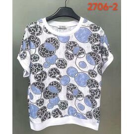 футболка жіноча 2706-2 l.blue р.52-62 "LIDA" недорого оптом від прямого постачальника