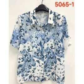 Сорочка жіноча літня 5065-1 l.blue р.52-62 "LIDA" недорого оптом від прямого постачальника