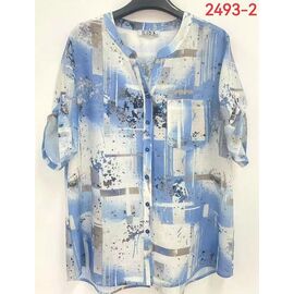 Сорочка жіноча літня 2493-2 l.blue р.52-62 "LIDA" недорого оптом від прямого постачальника