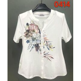 Сорочка жіноча літня 0414 white р.52-62 "LIDA" недорого оптом від прямого постачальника