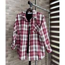 Сорочка дитяча на дівчинку 0448-2 wine р.146-164 "Moda school" недорого оптом від прямого постачальника