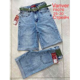 Фотография Шорты женские F8076 blue р.25-30 "Vanver" недорого оптом от прямого поставщика