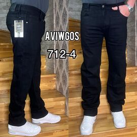 Джинси чоловічі 712-4 blue р.32-38 "God Baron" недорого оптом від прямого постачальника