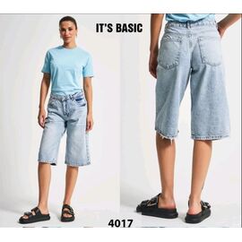 Фотография Бриджи женские 4017-31 l.blue р.34-40 "Jeans Style" недорого оптом от прямого поставщика