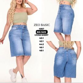 Фотография Шорты женские 4867 l.blue р.40-48 "Jeans Style" недорого оптом от прямого поставщика