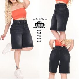 Фотография Шорты женские 4869 black р.40-48 "Jeans Style" недорого оптом от прямого поставщика