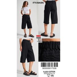 Фотография Бриджи женские 4009-1 black р.38-48 "Jeans Style" недорого оптом от прямого поставщика