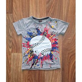 Фотография Футболка детская на мальчика M372 grey р.4-12 "MMZ" недорого оптом от прямого поставщика