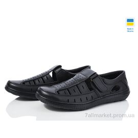Туфлі чоловічі стильні Літо Kluchkovsky Б9 чорний (8 пар р.40-45) "Paolla" недорого оптом від прямого постачальника