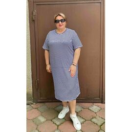 Сукня літня жіноча 12-1 navy р.46-56 "ZLATA" недорого оптом від прямого постачальника