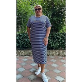 Сукня літня жіноча 12-2 navy р.46-56 "ZLATA" недорого оптом від прямого постачальника