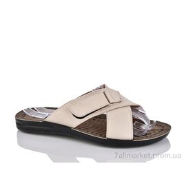 Шльопанці чоловічі пляжні Літо 2001-1 беж (6 пар р.40-45) "DeMur" недорого оптом від прямого постачальника