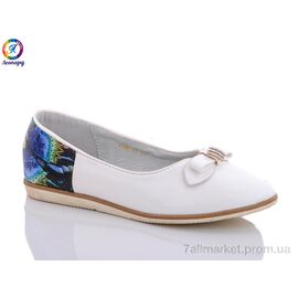 Фотография Балетки детские на девочку Весна/осень H26-13 (8 пар р.32-37) "Леопард" недорого оптом от прямого поставщика