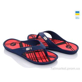 Фотография Шлепки детские летние Лето Роксол вьетнамок 15-02 т.синий (8 пар р.36-41) "Progress" недорого оптом от прямого поставщика