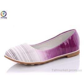 Фотография Балетки детские на девочку Весна/осень WB15-9 (8 пар р.30-37) "Леопард" недорого оптом от прямого поставщика