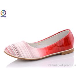 Фотография Балетки детские на девочку Весна/осень WB15-12 (8 пар р.30-37) "Леопард" недорого оптом от прямого поставщика