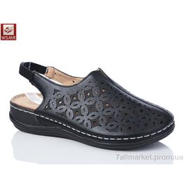 Фотография Босоножки женские летние Лето W2307-1 (8 пар р.37-42) "WSMR" недорого оптом от прямого поставщика