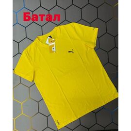 Фотография Футболка мужская 4372 yellow р.2XL-6XL "Alex Clothes" недорого оптом от прямого поставщика