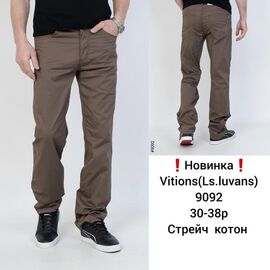 Фотография Штаны мужские 9092 brown р.30-38 "LILY" недорого оптом от прямого поставщика