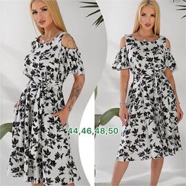 Фотография Платье летнее женское 901 white р.44-50 "Potok" недорого оптом от прямого поставщика