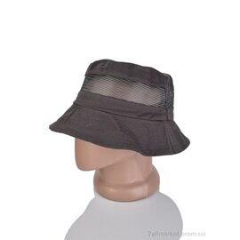 Фотография Панама мужская Лето 0207-10 d.grey (5 шт. р.сетка 57-59) "KUINH" недорого оптом от прямого поставщика