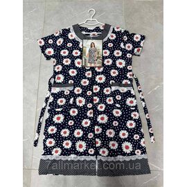 Фотография Халат женский домашний размер 54-62 "FLOWER" недорого от прямого поставщика