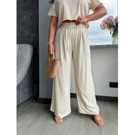Штани жіночі літні 1116 l.beige р.42-58 "FEMZONE" недорого оптом від прямого постачальника