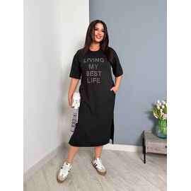 Сукня літня жіноча 250 black р.48-62 "Adam&Eva" недорого оптом від прямого постачальника