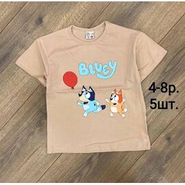 Фотография Футболка детская на девочку M416 beige р.4-8 "MMZ" недорого оптом от прямого поставщика