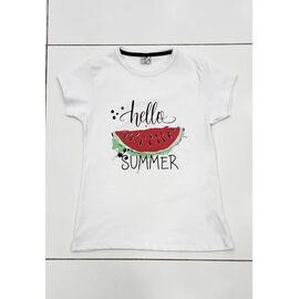 футболка дитяча на хлопчика M404 white р.9-13 "MMZ" недорого оптом від прямого постачальника