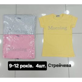 Фотография Футболка детская на девочку M385 pink р.9-12 "MMZ" недорого оптом от прямого поставщика