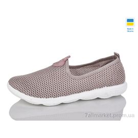 Фотография Слипоны женские тканевые Лето S18 сітка беж (6 пар р.36-41) "Inblue" недорого оптом от прямого поставщика