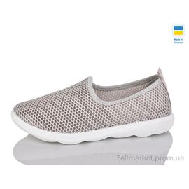 Фотография Слипоны женские тканевые Лето S19 беж біл.п. (6 пар р.36-41) "Inblue" недорого оптом от прямого поставщика