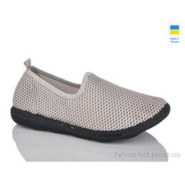 Фотография Слипоны женские тканевые Лето S19 беж ч.п. (6 пар р.36-41) "Inblue" недорого оптом от прямого поставщика