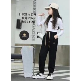 Фотография Штаны детские спортивные на девочку 202 grey р.23-28 "Farbique" недорого оптом от прямого поставщика