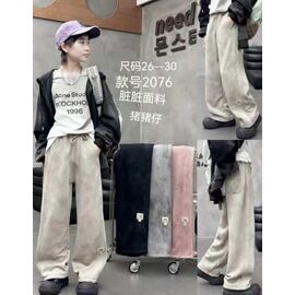 Фотография Штаны детские спортивные на девочку 2076 grey р.26-30 "Farbique" недорого оптом от прямого поставщика