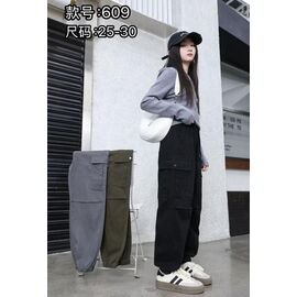 Фотография Штаны детские на девочку 609 khaki р.25-30 "Farbique" недорого оптом от прямого поставщика