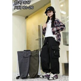 Фотография Штаны детские на девочку 617 khaki р.21-26 "Farbique" недорого оптом от прямого поставщика