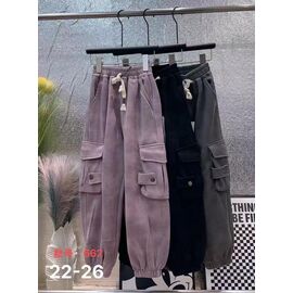 Фотография Штаны детские на девочку 662 black р.22-26 "Farbique" недорого оптом от прямого поставщика