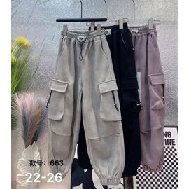 Фотография Штаны детские на девочку 663 black р.22-26 "Farbique" недорого оптом от прямого поставщика