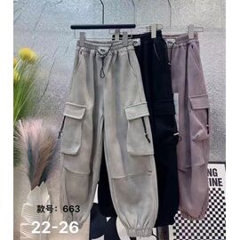 Фотография Штаны детские на девочку 663 grey р.22-26 "Farbique" недорого оптом от прямого поставщика