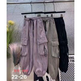 Штани дитячі на дівчинку 666 black р.22-26 "Farbique" недорого оптом від прямого постачальника