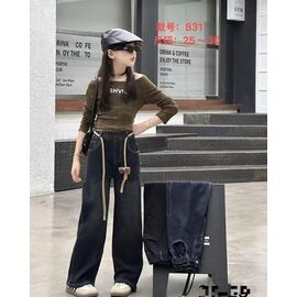 Фотография Джинсы детские на девочку 831 navy р.25-30 "Farbique" недорого оптом от прямого поставщика