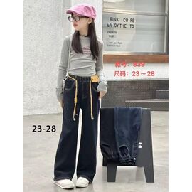 Фотография Джинсы детские на девочку 839 black р.23-28 "Farbique" недорого оптом от прямого поставщика