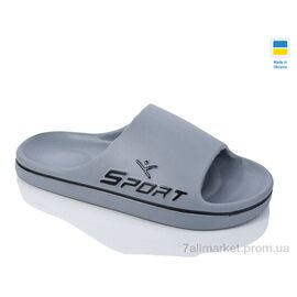 Шльопанці жіночі полегшені Літо N107 т.сірий (8 пар р.36-41) "Inblue" недорого оптом від прямого постачальника