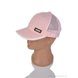 Кепка дитяча Літо 0302-1 pink (5 шт. р.сітка48-52) "KUINH" недорого оптом від прямого постачальника