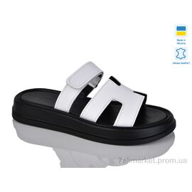 Шльопанці жіночі полегшені Літо 1501-25 білий к. ч.п. (6 пар р.36-40) "Sali" недорого оптом від прямого постачальника