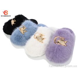 Тапки жіночі для будинку Весна/осінь K1356 mix (12 пар р.36-41) "SCARRHETT" недорого оптом від прямого постачальника